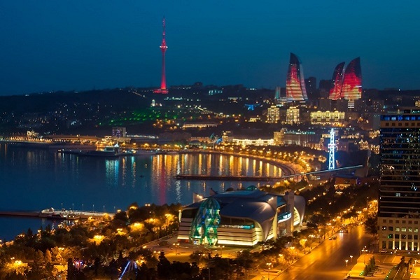 Огненные башни Flame towers находяться в Баку