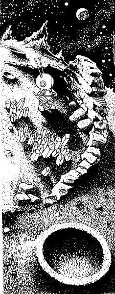 Коротышка на Луне Черно-белое фото. Коротышка на Луне в скафандре.