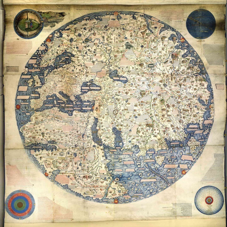 Карта мира Европейская карта мира 1459 года